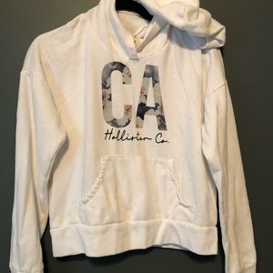 Hollister Co. Floral White sweatshirt